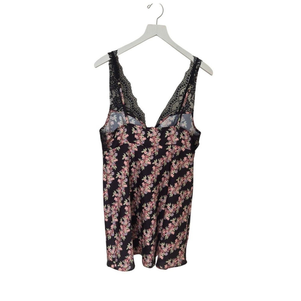 New Intimately Free People Chemise Women's Sz Medium Black Lace Floral Print $98 - Picture 7 of 16